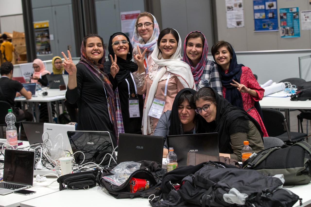 دختران نخبه ایرانی حاضر در مسابقات LEIPZIG